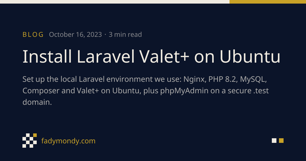 Install Laravel Valet+ on Ubuntu